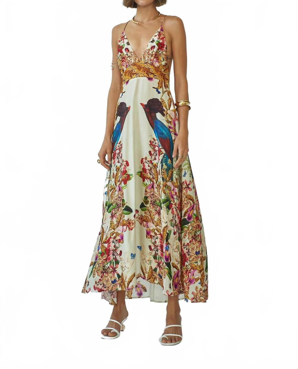 NEW CAROLINA K women's star dress in divine birds